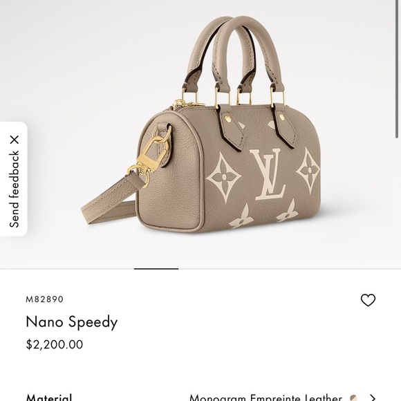 [New] Louis Vuitton Nano Speedy Black - Picture 2 of 6